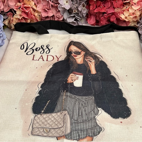 Eco-Friendly High Fashion Boss Lady Folding Tote Bag - Picture 6 of 15